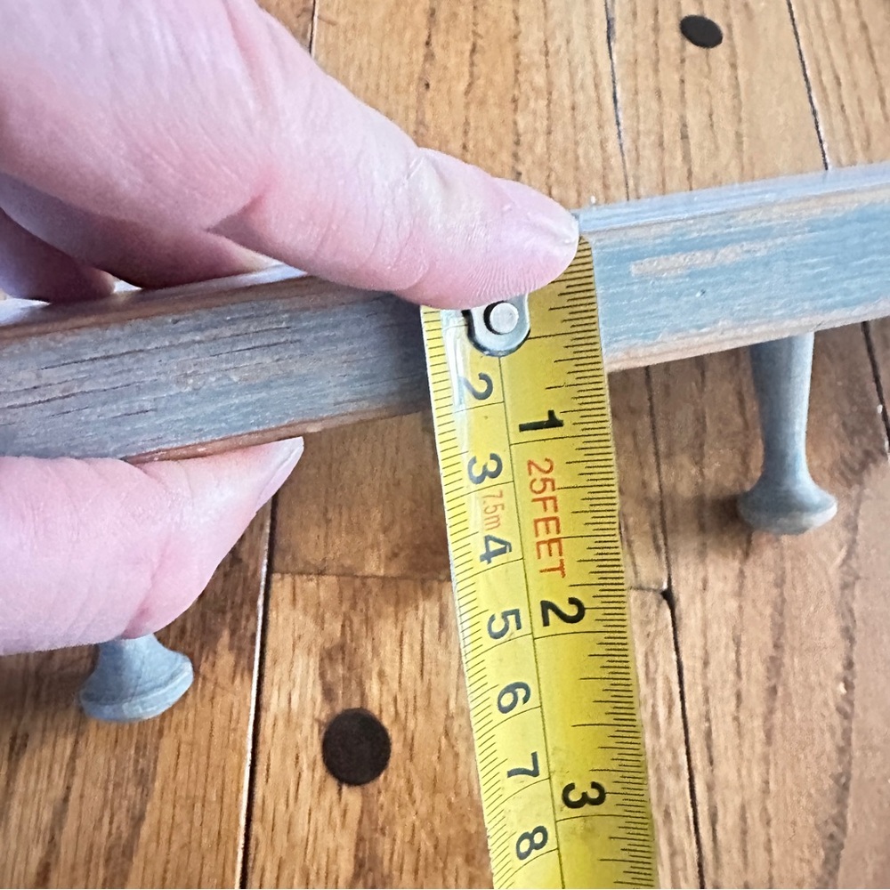 Rustic Blue Wall Hook Rack - Picture 4 of 5